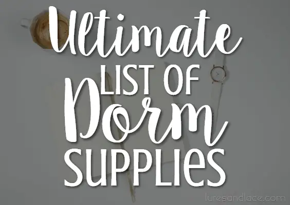 Ultimate List of Dorm Supplies