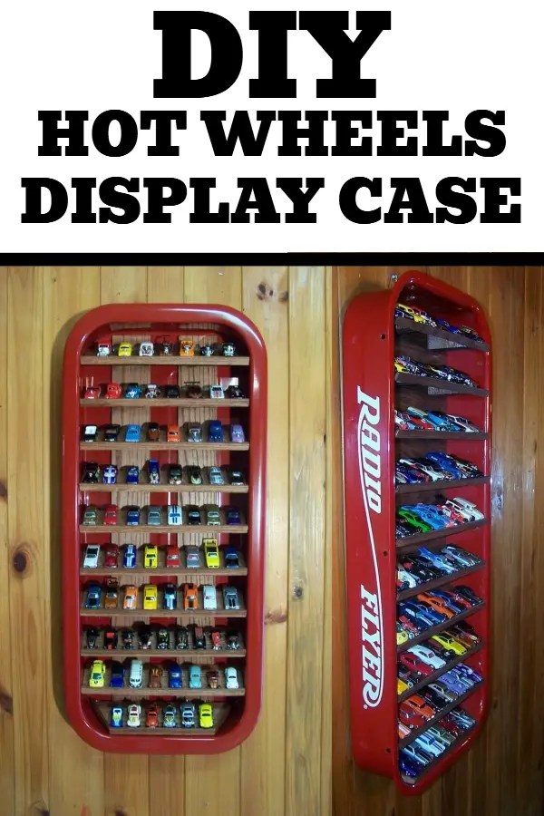 DIY Hot Wheels Storage and Display Case Using an Old Wagon - Easy, fun and creative way to organize your Hot Wheels, Matchbox and other toy cars that your kids and 'big-kids' will love!