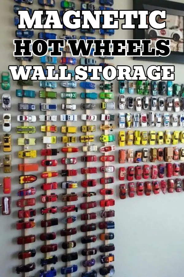 DIY Magnetic Wall Display Storage Idea for Hot Wheels Cars