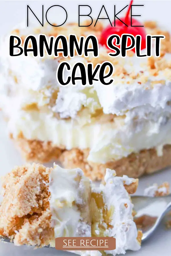 No Bake Banana Split Cake Recipe