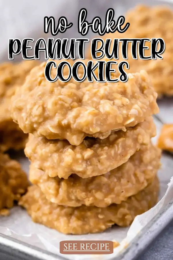 No Bake Peanut Butter Cookies Recipe