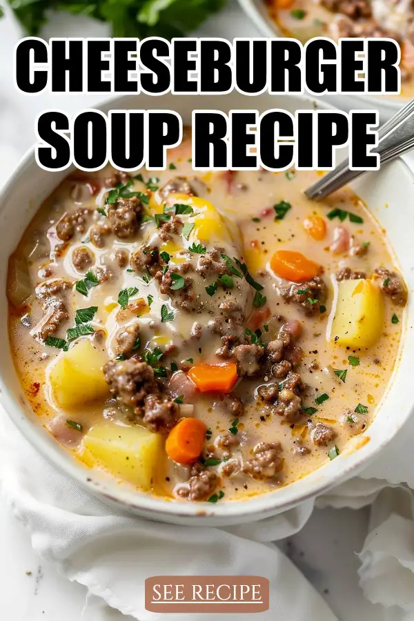 Cheeseburger Soup Recipe