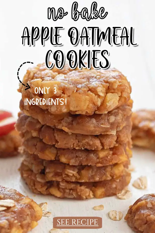 No Bake Apple Oatmeal Cookies