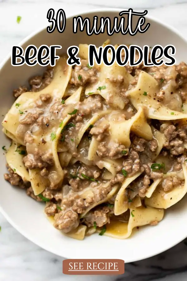 30 Minute Beef and Noodles