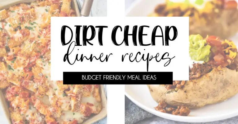 Dirt Cheap Dinner Recipes for When Your Family Is a On A Budget