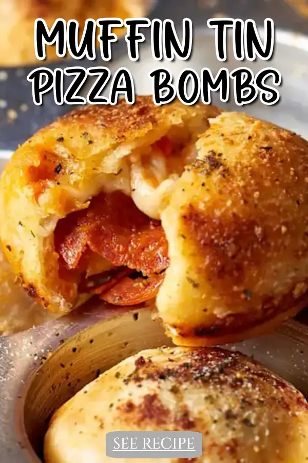 Muffin Tin Pizza Bombs