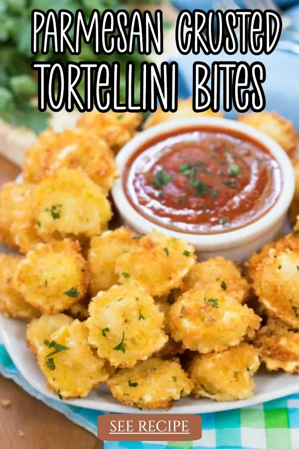 Parmesan Crusted Tortellini Bites