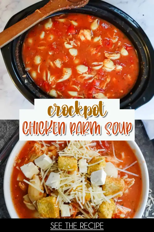 Crockpot Chicken Parmesan Soup