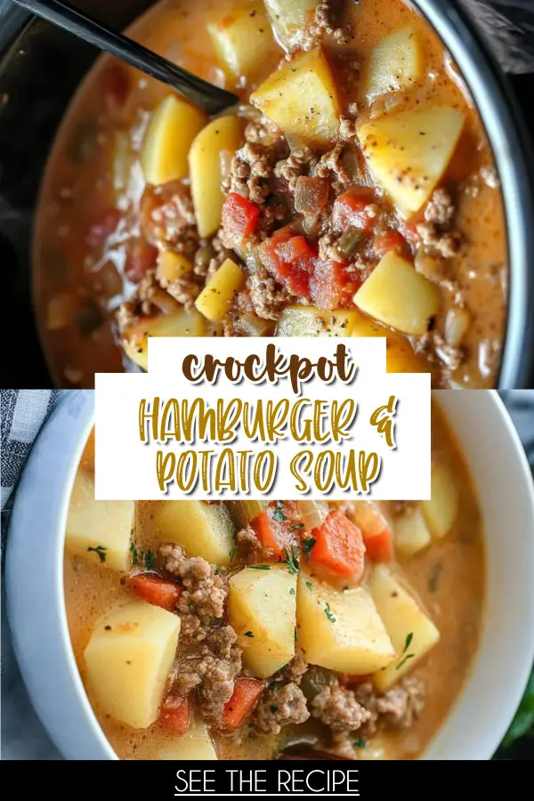 Crockpot Hamburger and Potato Soup