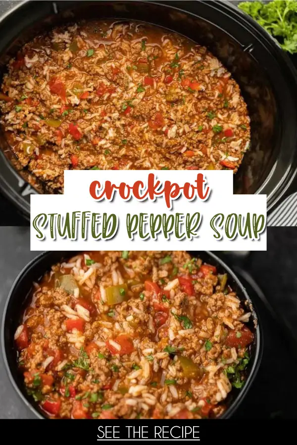 Crockpot Stuffed Pepper Soup