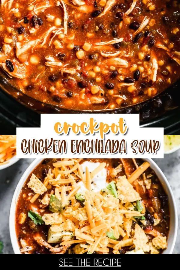 Crockpot Chicken Enchilada Soup