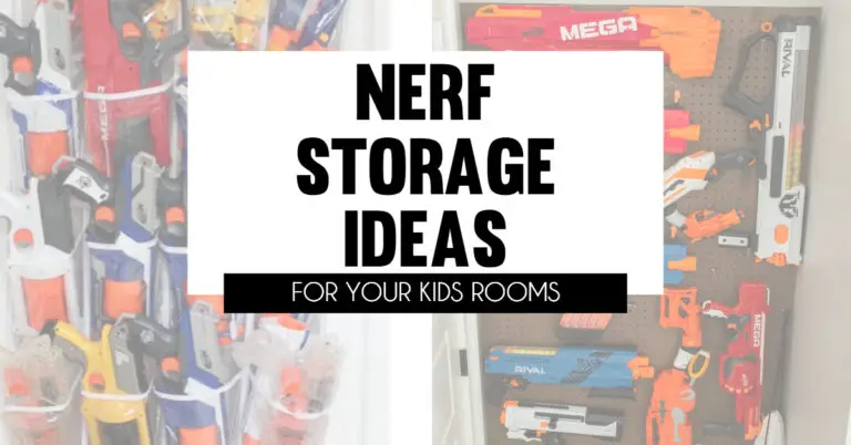 Nerf Storage Ideas for Kids Rooms