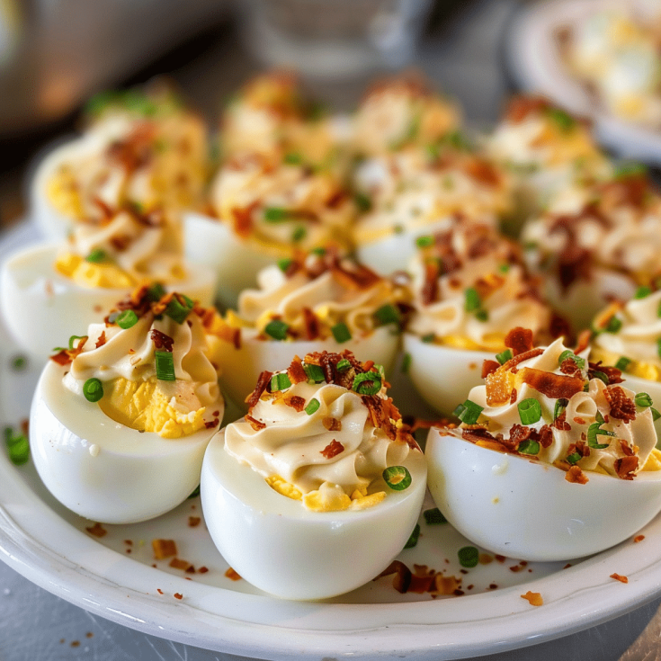 Image for Easy Recipe for Delicious Loaded Deviled Eggs