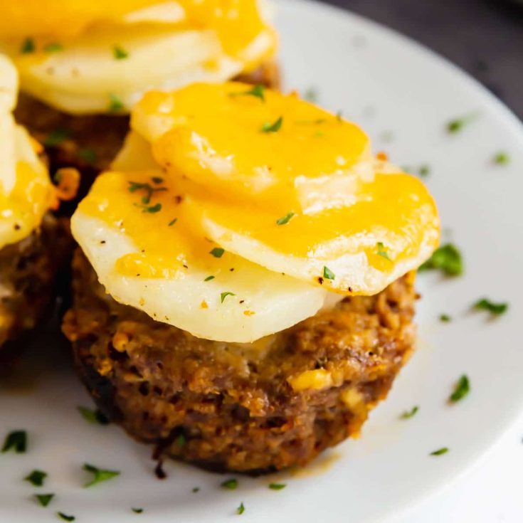Image for Mini Meatloaf Recipe with Potatoes