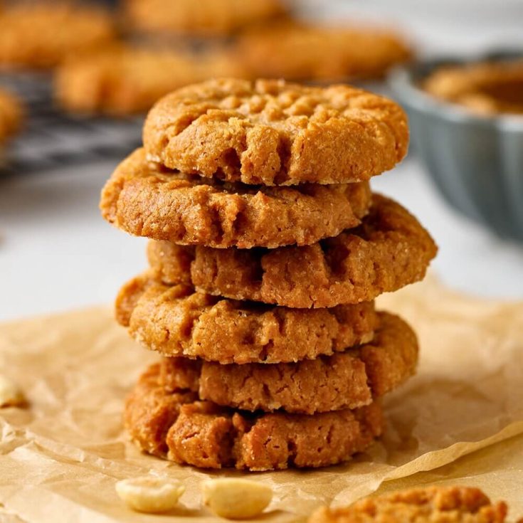 Image for Quick 3-Ingredient Peanut Butter Cookies Recipe