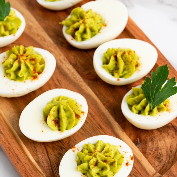 Image for Deviled Eggs with Avocado (No Mayo Recipe)