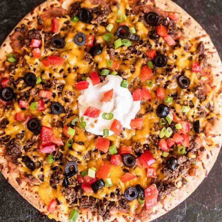 Image for Easy Taco Pizza Recipe