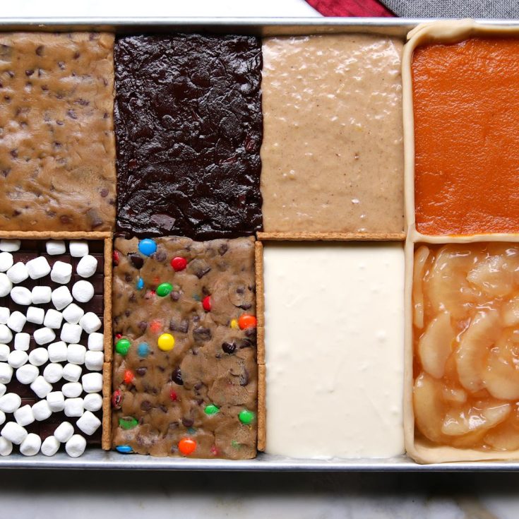 Image for 8 Desserts In 1 Pan Recipe by Tasty