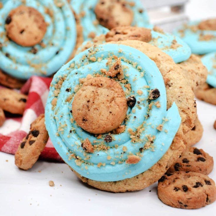 Image for Delicious Blue Crumbl Monster Cookie Recipe