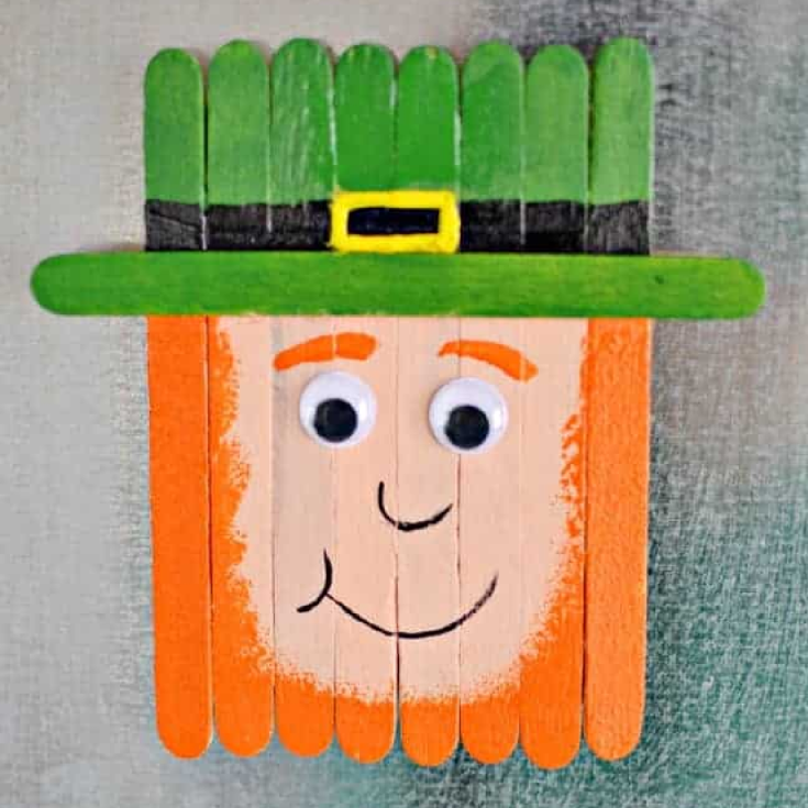 Image for Popsicle Stick Leprechaun - Popsicle Stick Crafts for Kids