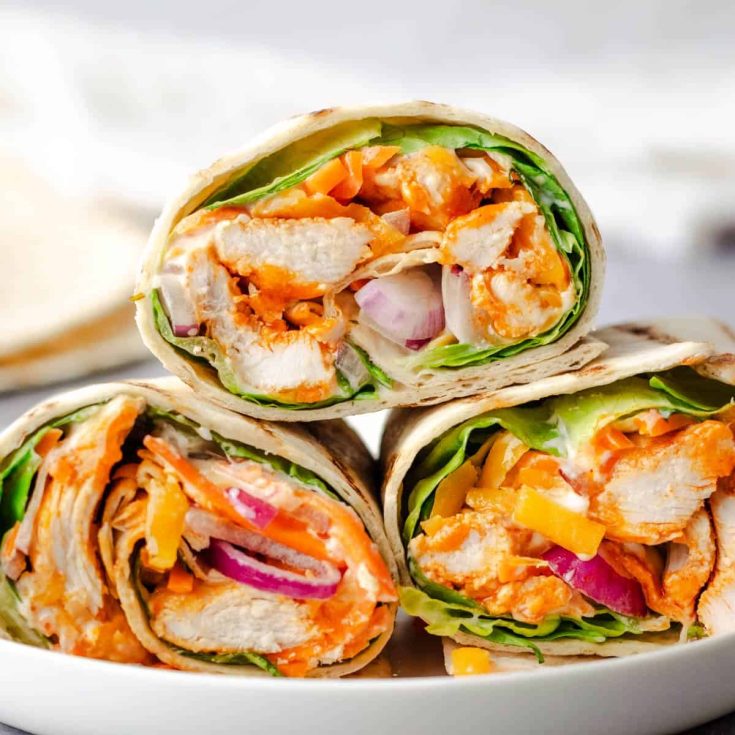 Image for THE BEST Buffalo Chicken Wrap Recipe