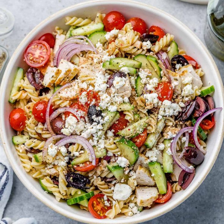 Image for Delicious Greek Chicken Pasta Salad