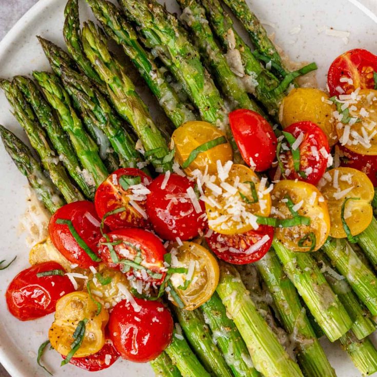 Image for This Roasted Cheesy Asparagus Is Ready In MINUTES!