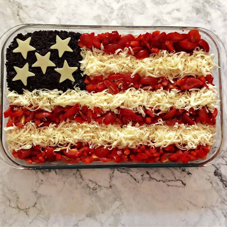 Image for American Flag Taco Dip