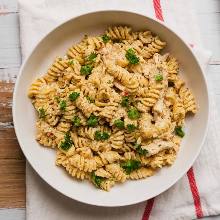 Image for Crockpot Garlic Parmesan Chicken Pasta