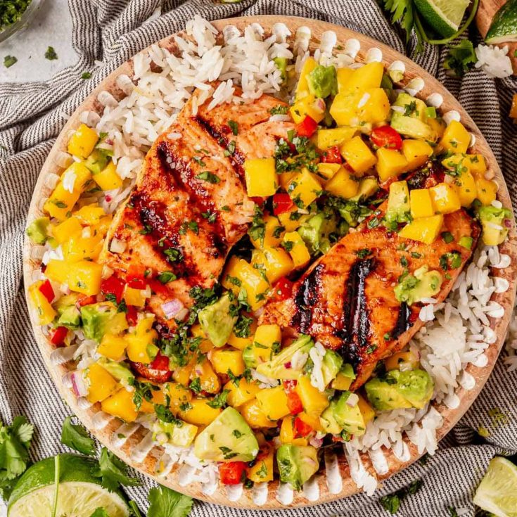 Image for Easy Salmon with Mango Salsa (Grilled or Baked)