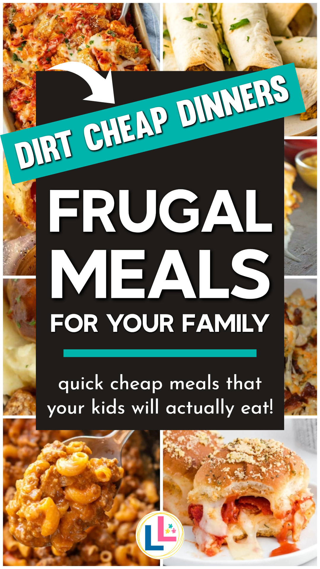 Need frugal meal ideas for your family that your kids will actually eat? Dirt cheap dinners, cheap family dinner, struggle meals, dirt cheap meals, frugal meal planning, low cost meals, frugal meals, budget friendly meals, cheap dinners for a family budget, cheap and easy dinner ideas families, simple cheap dinners, easy meals on a budget, 10 dollar meals, extremely cheap meals, dinner under 10 dollars, cheapest dinners, quick cheap meals, inexpensive meals, low cost meals, very cheap meals